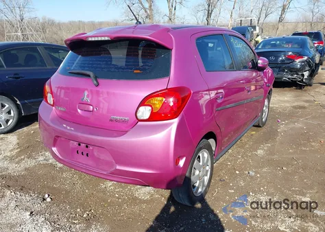 2015 Mitsubishi Mirage Es/Rf z USA, uszkodzony, nr VIN ML32A4HJ0FH004427